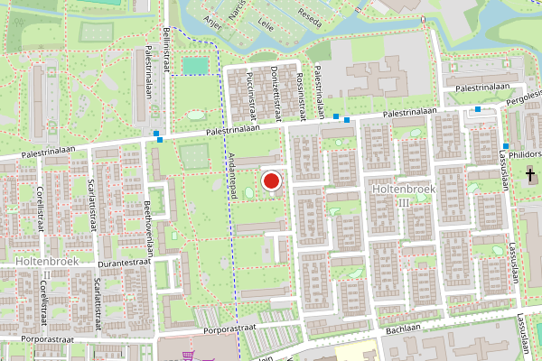Brandweer-melding op Telemannstraat, Zwolle op 28 juni, kaart-overzicht