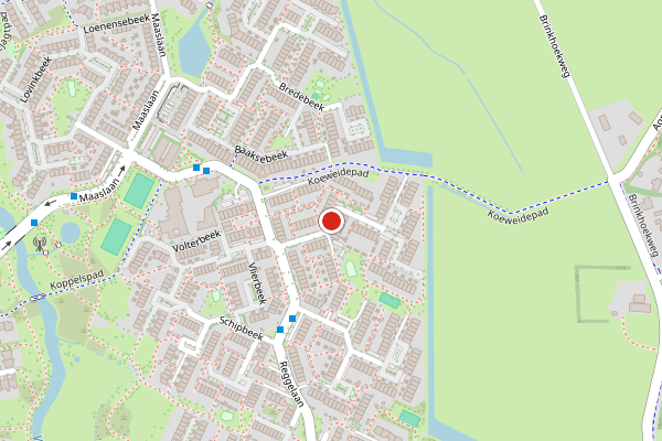 Brandweer-melding op Tilligterbeek, Zwolle op 29 juni, kaart-overzicht