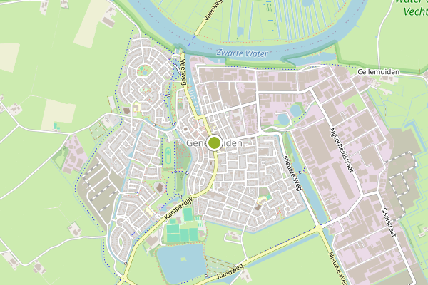 Ambulance-melding op Gevaarlijke stof, Genemuiden op 30 juni, kaart-overzicht