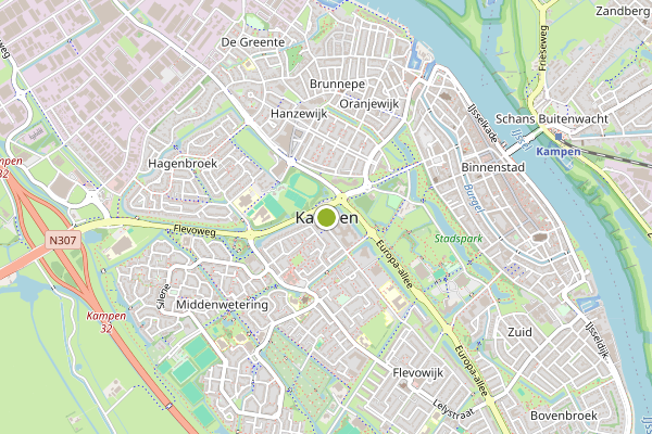 Ambulance-melding op Kampen op 30 juni, kaart-overzicht