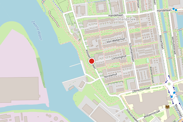 Brandweer-melding op Klooienberglaan, Zwolle op 1 juli, kaart-overzicht