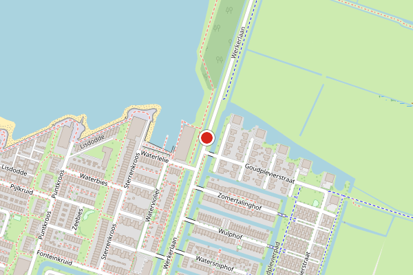 Brandweer-melding op Werkerlaan, Zwolle op 2 juli, kaart-overzicht