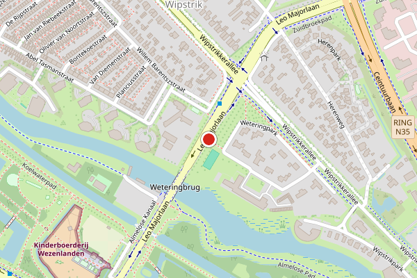 Brandweer-melding op Leo Majorlaan, Zwolle op 4 juli, kaart-overzicht