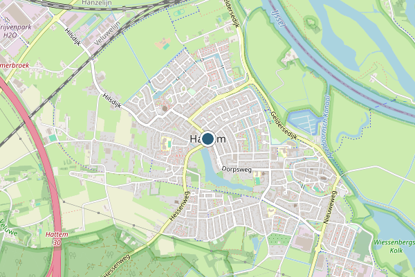 Politie-melding op Hattem op 6 juli, kaart-overzicht