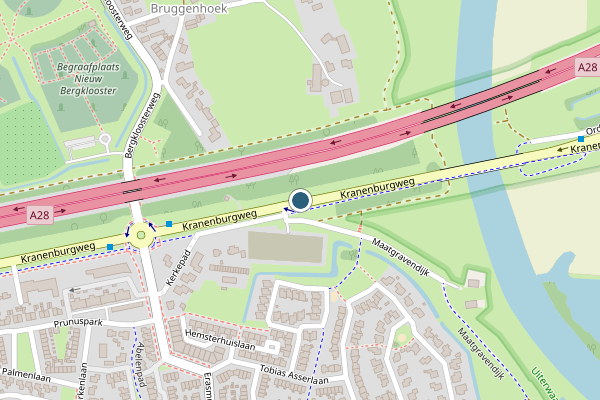 Politie-melding op Kranenburgweg, Zwolle op 6 juli, kaart-overzicht
