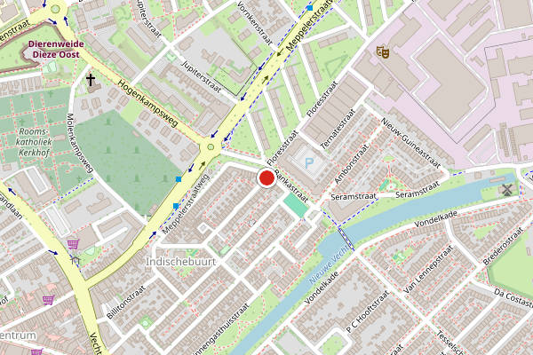 Brandweer-melding op Javastraat, Zwolle op 6 juli, kaart-overzicht