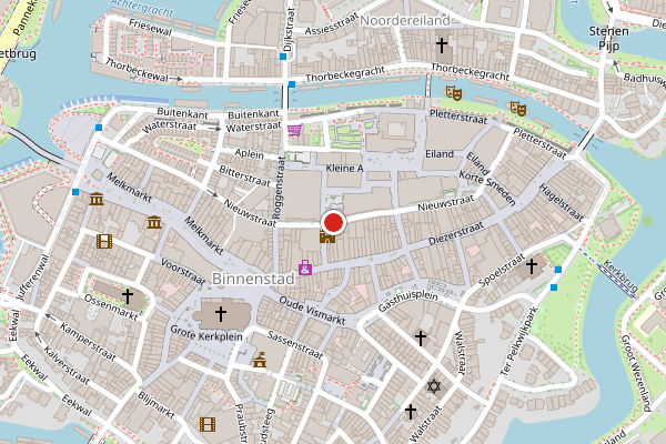 Brandweer-melding op Nieuwstraat, Zwolle op 6 juli, kaart-overzicht