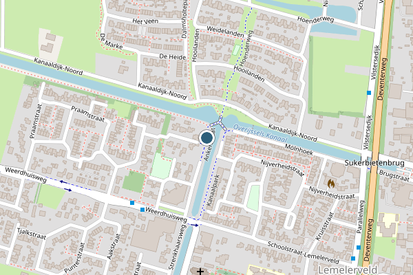 Politie-melding op Jaagpad, Lemelerveld op 11 juli, kaart-overzicht