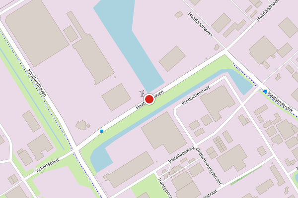 Brandweer-melding op Haatlandhaven, Kampen op 13 juli, kaart-overzicht