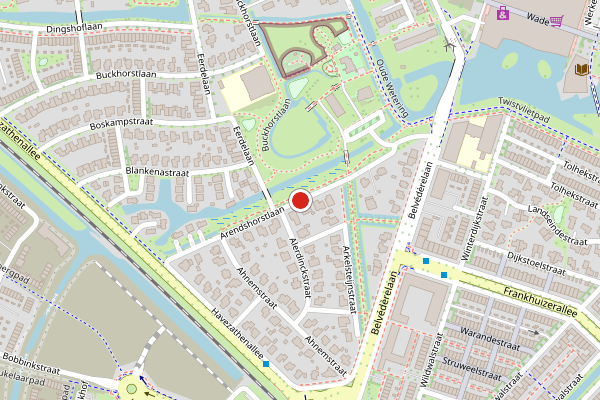 Brandweer-melding op Arendshorstlaan, Zwolle op 13 juli, kaart-overzicht