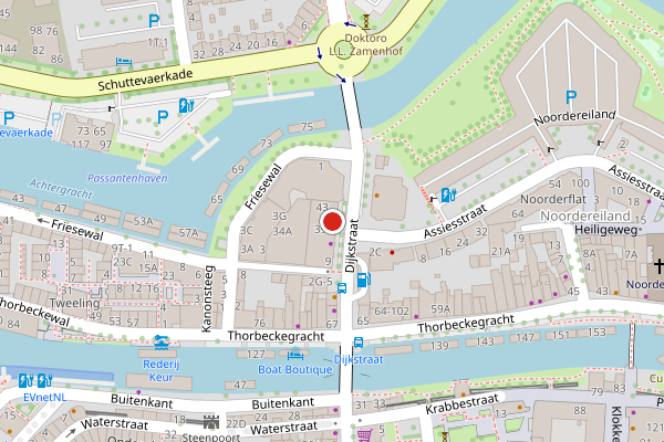 Brandweer-melding op Dijkstraat, Zwolle op 13 juli, kaart-overzicht