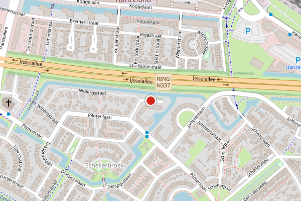 Brandweer-melding op Greenshieldsstraat, Zwolle op 15 juli, kaart-overzicht