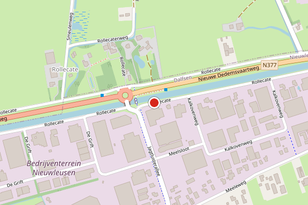Brandweer-melding op Rollecate, Nieuwleusen op 18 juli, kaart-overzicht