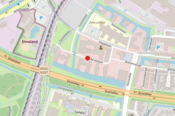 Brandweer-melding op Zuiderzeelaan, Zwolle op 20 juli, kaart-overzicht