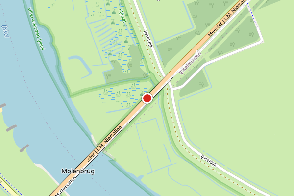 Brandweer-melding op Mr. J.L.M. Niersallee, Kampen op 20 juli, kaart-overzicht