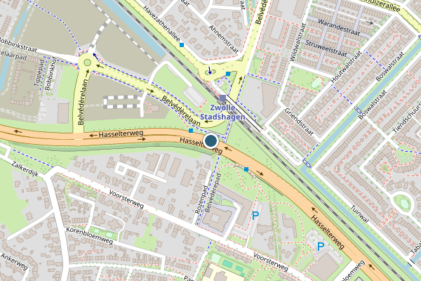 Politie-melding op Hasselterweg, Zwolle op 21 juli, kaart-overzicht