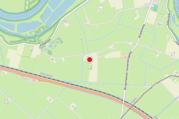 Brandweer-melding op Zalk op 22 juli, kaart-overzicht