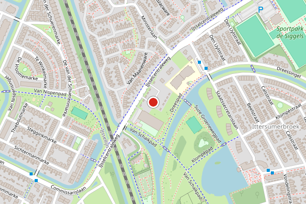 Brandweer-melding op IJsselcentraleweg, Zwolle op 23 juli, kaart-overzicht