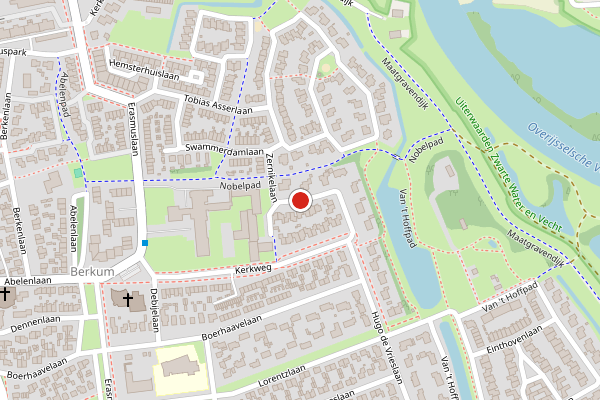 Brandweer-melding op Zernikelaan, Zwolle op 25 juli, kaart-overzicht