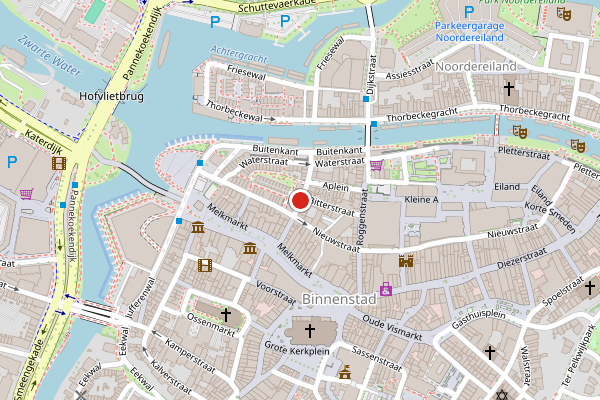 Brandweer-melding op Steenstraat, Zwolle op 26 juli, kaart-overzicht