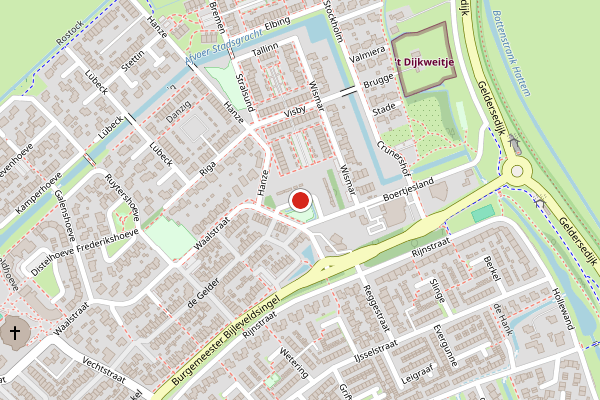 Brandweer-melding op Assenrade, Hattem op 20 juni, kaart-overzicht