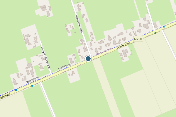Politie-melding op Westeinde, Nieuwleusen op 12 juli, kaart-overzicht