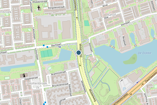 Politie-melding op Middelweg, Zwolle op 30 juli, kaart-overzicht