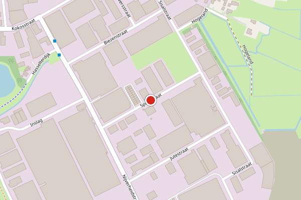 Brandweer-melding op Spoelstraat, Genemuiden op 31 juli, kaart-overzicht