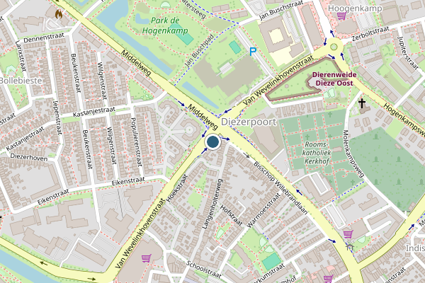 Politie-melding op Van Wevelinkhovenstraat, Zwolle op 31 juli, kaart-overzicht