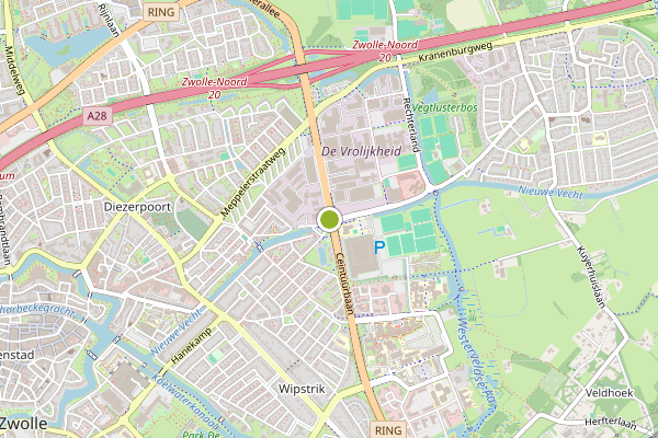 Ambulance-melding op Zwolle op 4 augustus, kaart-overzicht