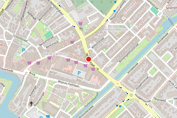 Brandweer-melding op Vechtstraat, Zwolle op 4 augustus, kaart-overzicht