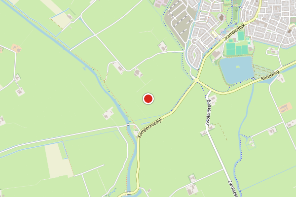 Brandweer-melding op afval Tureluur, Genemuiden op 5 augustus, kaart-overzicht
