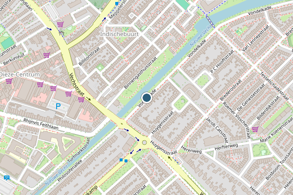 Politie-melding op Vondelkade, Zwolle op 1 juni, kaart-overzicht