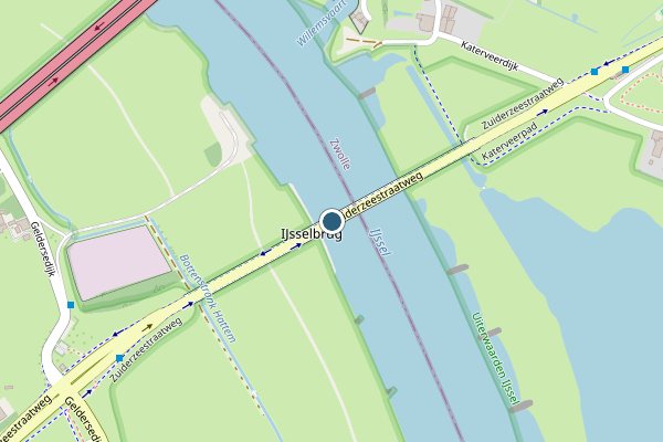 Politie-melding op Zuiderzeestraatweg, Hattem op 2 juni, kaart-overzicht