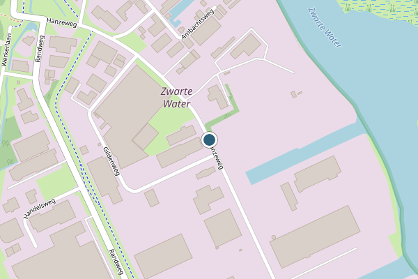 Politie-melding op Hanzeweg, Hasselt op 22 mei, kaart-overzicht