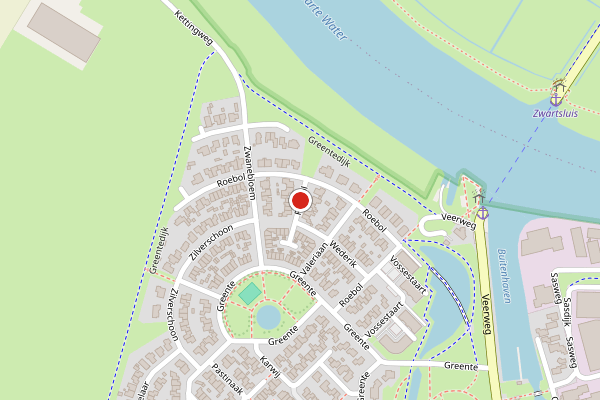 Brandweer-melding op Roebol, Genemuiden op 15 mei, kaart-overzicht