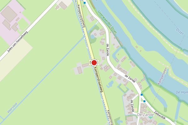 Brandweer-melding op Kamperveen op 29 mei, kaart-overzicht