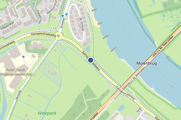Politie-melding op Kamperstraatweg, Kampen op 26 mei, kaart-overzicht