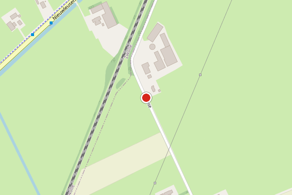 Brandweer-melding op De Bese, Dalfsen op 16 mei, kaart-overzicht