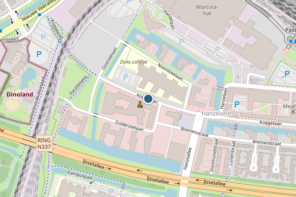 Politie-melding op Koggelaan, Zwolle op 3 juni, kaart-overzicht