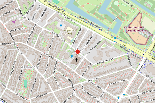 Brandweer-melding op Assendorperdijk, Zwolle op 3 juni, kaart-overzicht