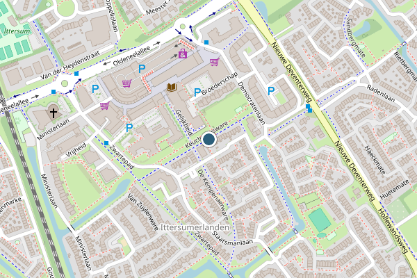 Politie-melding op Keucheniusware, Zwolle op 4 juni, kaart-overzicht
