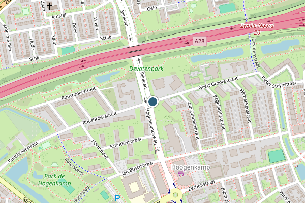 Politie-melding op Geert Grootestraat, Zwolle op 4 juni, kaart-overzicht