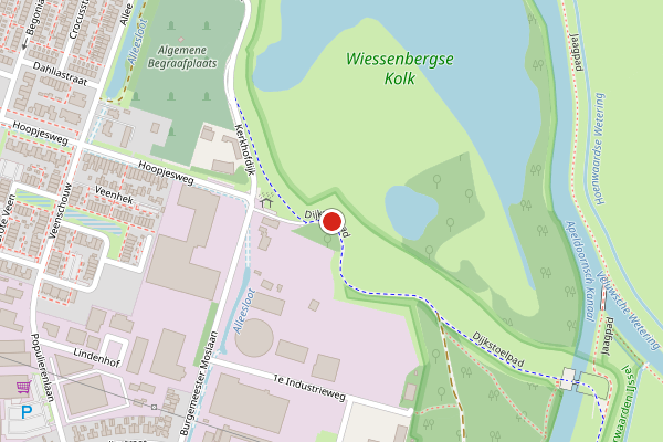 Brandweer-melding op Dijkstoelpad, Hattem op 5 juni, kaart-overzicht