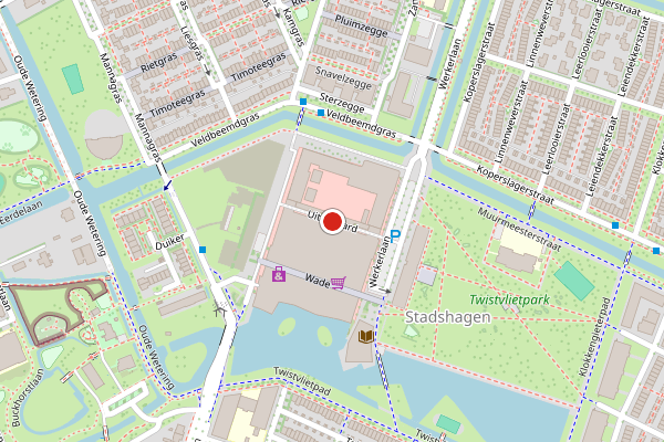 Brandweer-melding op Uiterwaard, Zwolle op 6 juni, kaart-overzicht