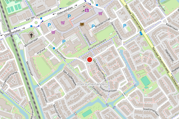 Brandweer-melding op De Kempenaerware, Zwolle op 6 juni, kaart-overzicht