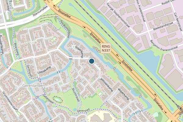 Politie-melding op Timmermeesterslaan, Zwolle op 6 juni, kaart-overzicht