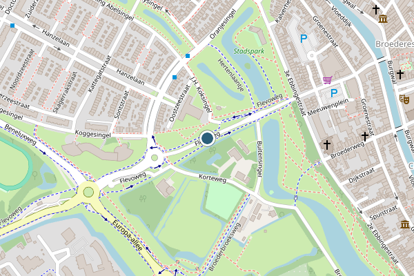 Politie-melding op Flevoweg, Kampen op 7 juni, kaart-overzicht