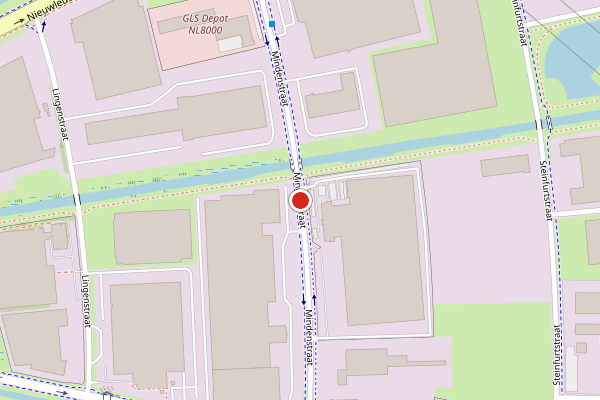 Brandweer-melding op Mindenstraat, Zwolle op 9 juni, kaart-overzicht