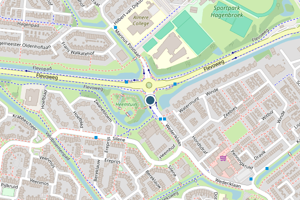 Politie-melding op Wederiklaan, Kampen op 11 juni, kaart-overzicht